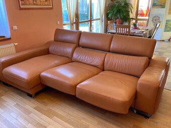 Kožená rohová sedací souprava - 3