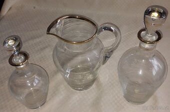 Sada broušených skleniček na víno - 3