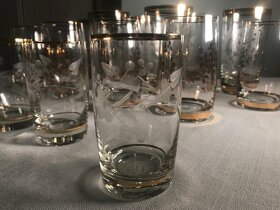 Bohemia Crystal broušené zlacené sklenice - 3