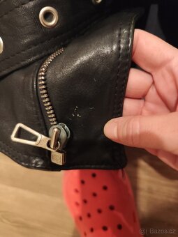 Kožený motorkářský křivák - 3