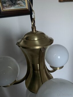 Lustr starý mosazný - 3