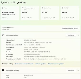 DELL Optiplex 5000 Micro - i7 12700T / 16G RAM / 1TB NVMe - 3