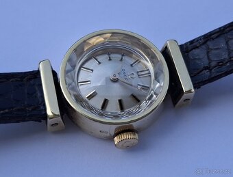 Dámské zlaté náramkové hodinky Omega 18K - 3