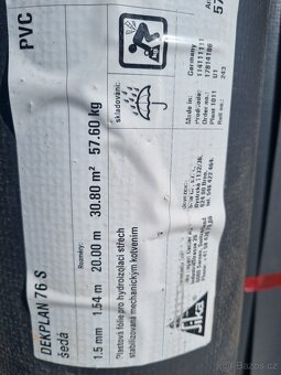 12x role střešní PVC folie DEKPLAN 76S 1.5mm - 3