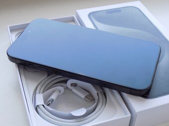APPLE iPhone 15 Pro 128GB Černý Titanium - ZÁRUKA - TOP STAV - 3