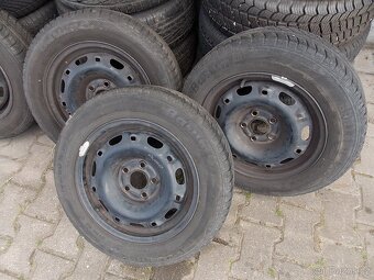 Sada 14" plech disků VW + letní pneu 185/60 R14 - 3