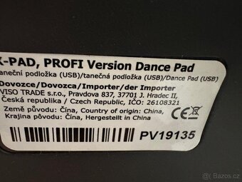 X‑PAD Profi Dance Pad DDR.cz – nová, nerozbalená, půlka ceny - 3