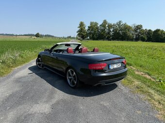 Audi A5 kabrio 3.2fsi automat červená kůže top výbava - 3