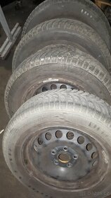 Plechove disky vw včetně pneu 195/65r15 - 3