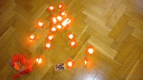 3x sada svítící lístečky / blikající LED světýlka Javor - 3