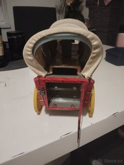 Staré hračky koňský povoz - 3