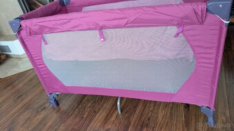 Cestovní postýlka růžová - 3