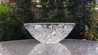 Křišťálová bohatě broušená mísa - 3