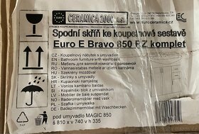 Koupelnová sestava Ceramica Euro E Bravo 850 RZ (Nová) - 3