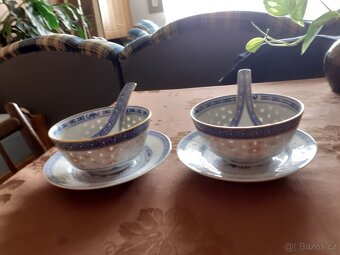 Rýžový porcelán - 2 misky - 3