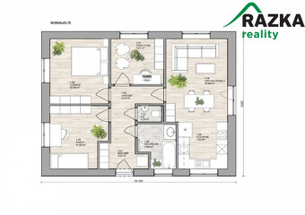 Novostavba bungalovu 4+KK (72 m2) Tachov - 3