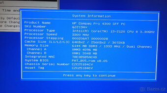 PC#215 repasovaný počítač HP Compaq, Core i3 - 3