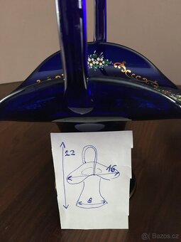 Borské sklo -košík - 3