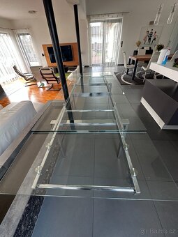 Skleněný jídelní stůl Effezeta - rozkládací - 3