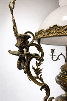 Starožitný bronzový lustr - 3