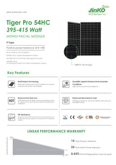 FVE panely modul JinkoSolar 405W, MM405-54HLD-MBV - 3