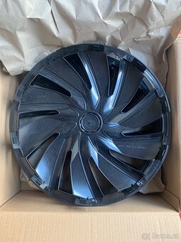 Poklice na auta Turbo Silver Black 17 palců - 3