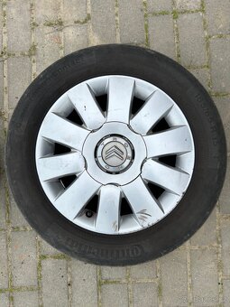 15" ALU Kola 4x108 Citroën + letní pneu Continental - 3