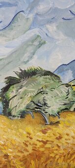 Reprodukce obrazu Wheat field with cypresses, Gogh - 3