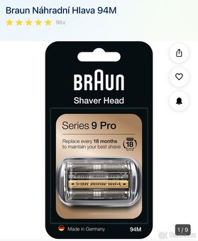 Holici strojek braun series 9 pro+ 9577cc, s náhradní hlavou - 3