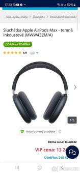 Apple airpods max temně inkoustové - 3