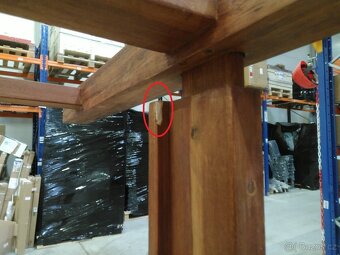 Zahradní lavice DIVERO 3-místná masiv 150 cm - 3