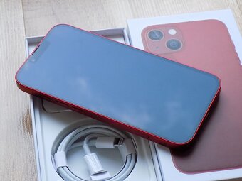 APPLE iPhone 13 128GB Red - ZÁRUKA - TOP STAV-100%bat. - 3