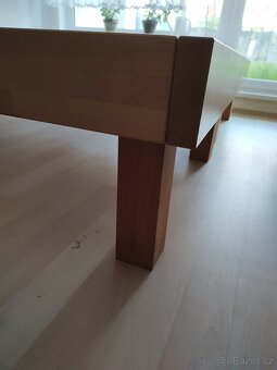 Postel masivní buková 200 x 90 cm + rošt Matraflex - 3