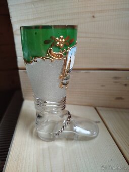 MNICHOV BOTA starožitná MALOVANÁ BOHATĚ ZDOBENÁ UPOMÍNKOVÁ - 3