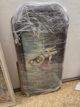 Starožitný oválný obraz - 3