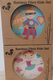 Dětský jídelní set z bambusu pro kluky i pro holky - 3