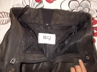 LUXUSNÍ DÁMSKÉ MOTO KOŽENÉ KALHOTY 100%STAV V.L - 3