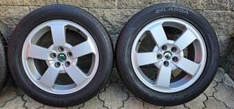 Originál alu Škoda O1 5x100 205/55 R16 - 7,5mm letní pneu - 3