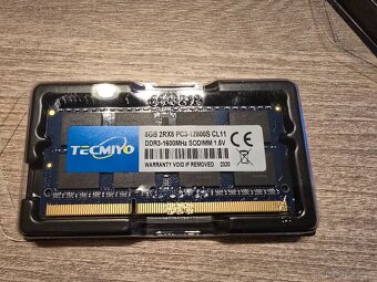 Notebook ram 8GB DDR3 1600MHz 1.5V - 3