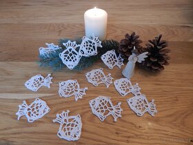 Háčkované vánoční ozdoby - 3