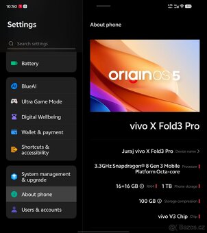 Vivo X Fold3 Pro 16GB RAM + 1TB Black - 3