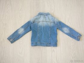 Džinová bundička zn. Zara kids denim, vel. 116 - 3
