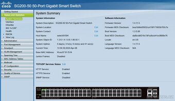 Cisco SG200-50 50-port Gigabit Smart Switch - 3