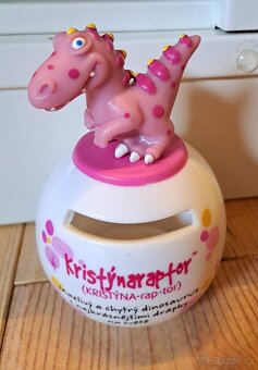 Dětská pokladnička se jménem Dino Mates Kristýna - 3