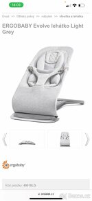 Lehátko Ergobaby Ergo Baby Evolve light grey - 3
