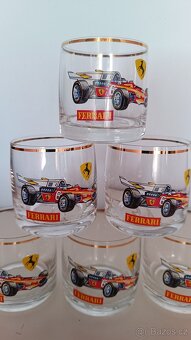 Retro sada malých skleniček Ferrari - 3