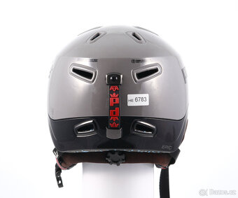 Použita lyžařská/snowboardová helma PRET EPIC, Šedá/červená - 3