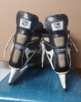 Hokejové brusle, chrániče, kalhoty, rukavice - 3