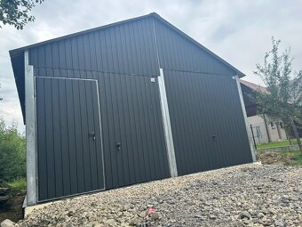 Plechová garáž 6x5m - 3