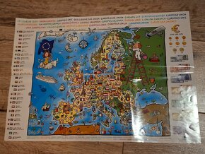 Puzzle Mapa Evropy - 3